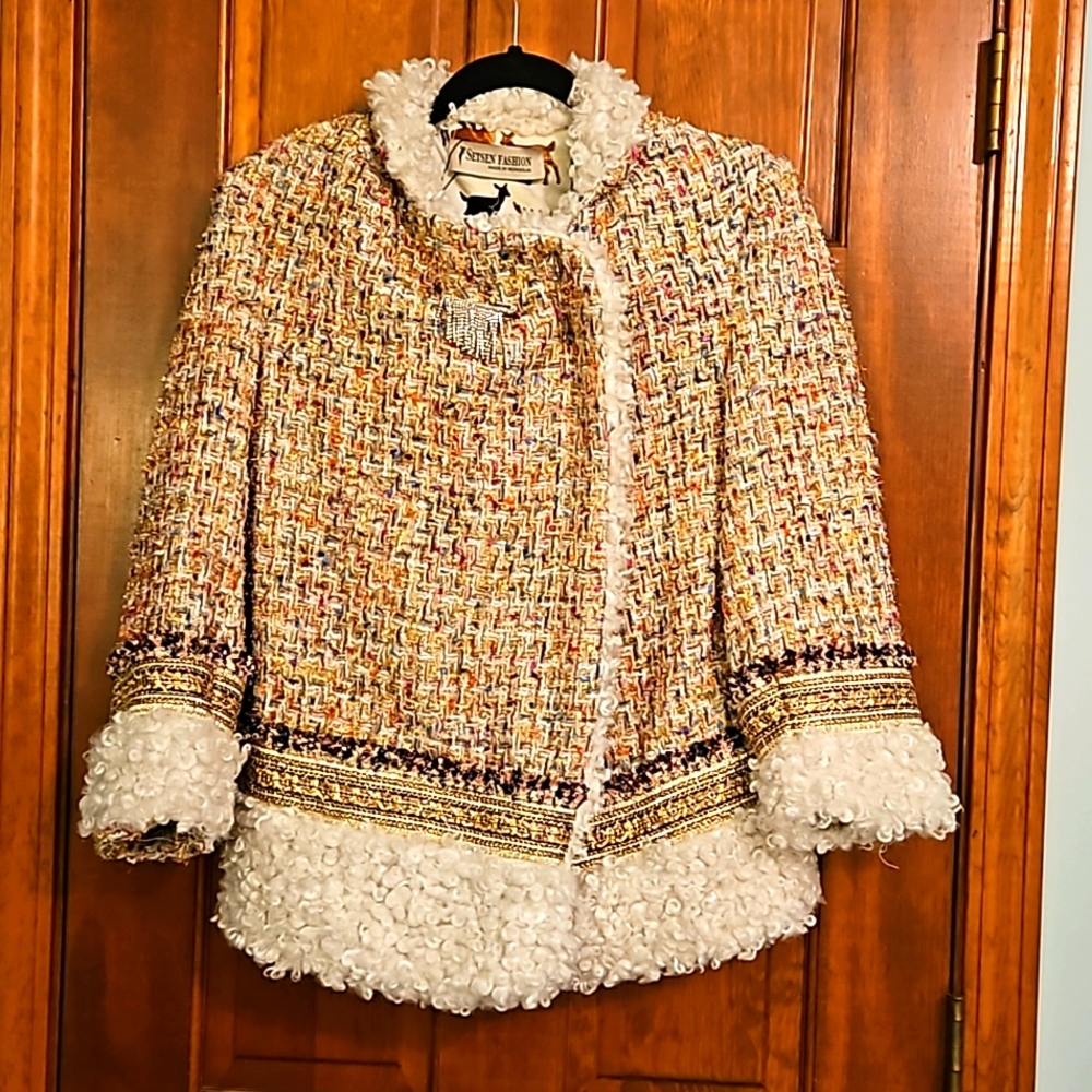 Tweed handmade jacket -